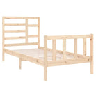 Modern houten bedframe van massief grenenhout met levering bevat - Bedden & bedframes