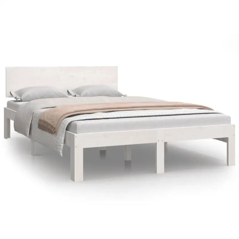 Modern houten bedframe van massief grenenhout met levering bevat - Bedden & bedframes