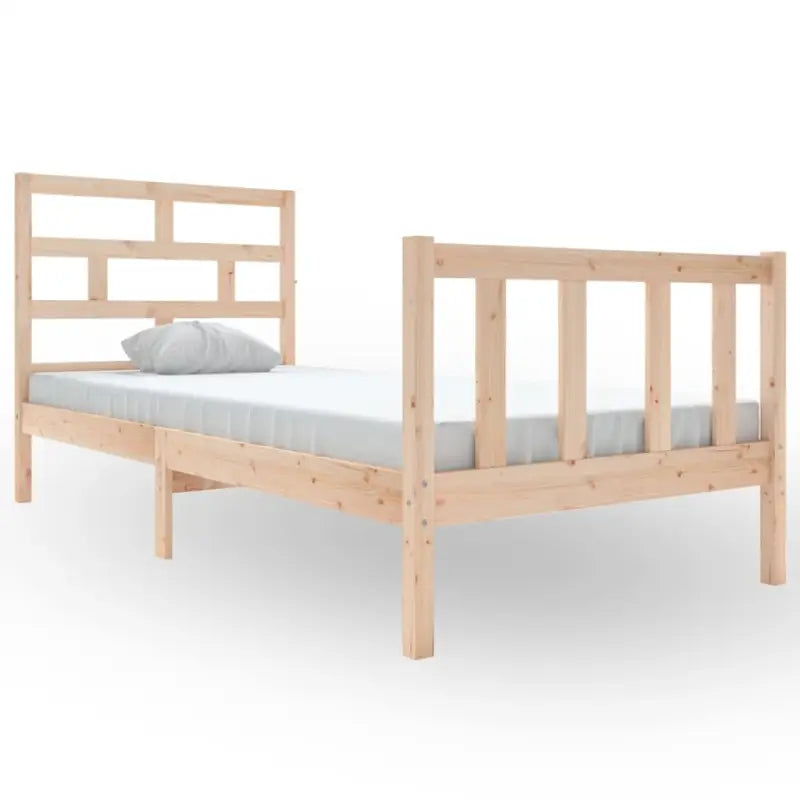 Modern houten bedframe van massief grenenhout met levering bevat - Bedden & bedframes