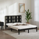 Modern houten bedframe van massief grenenhout met levering bevat - Zwart / 140 x 190 cm - Bedden & bedframes