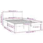 Modern houten bedframe van massief grenenhout met levering bevat - Bedden & bedframes