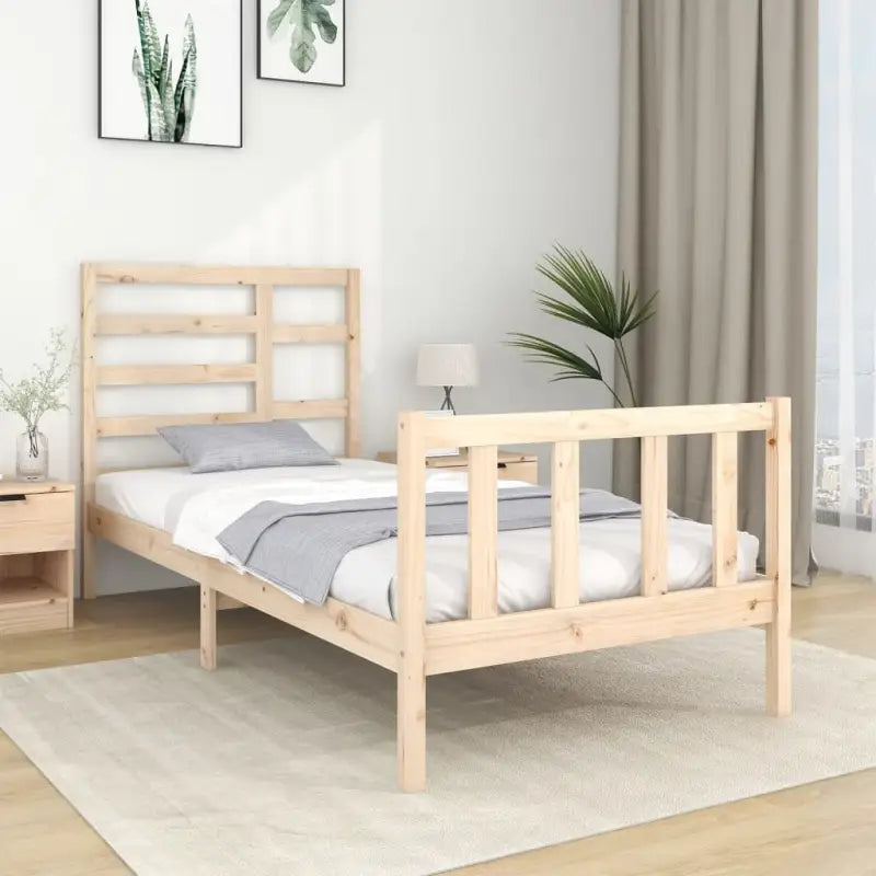 Modern houten bedframe van massief grenenhout met levering bevat - Bedden & bedframes