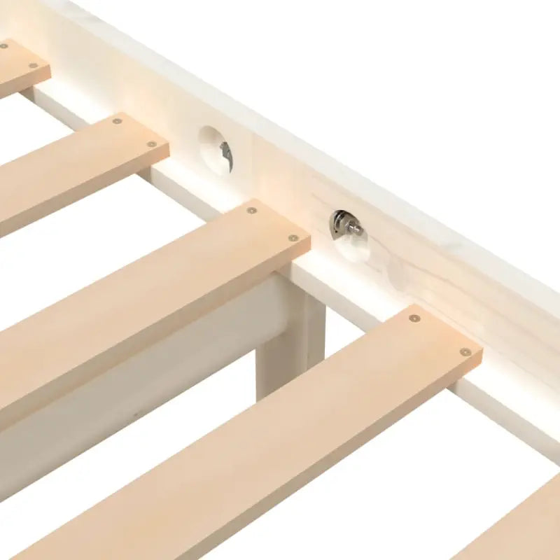 Modern houten bedframe van massief grenenhout met levering bevat - Bedden & bedframes