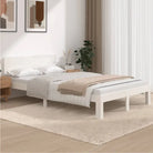 Modern houten bedframe van massief grenenhout met levering bevat - Wit / 120 x 200 cm - Bedden & bedframes