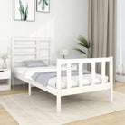 Modern houten bedframe van massief grenenhout met levering bevat - Wit / 90 x 190 cm - Bedden & bedframes
