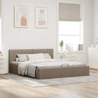 Modern hydraulisch bed met multiplex lattenbodem en stofkader - Bedden & bedframes