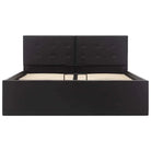 Modern hydraulisch bedframe met multiplex lattenbodem en kunstleren finish - Bedden & bedframes