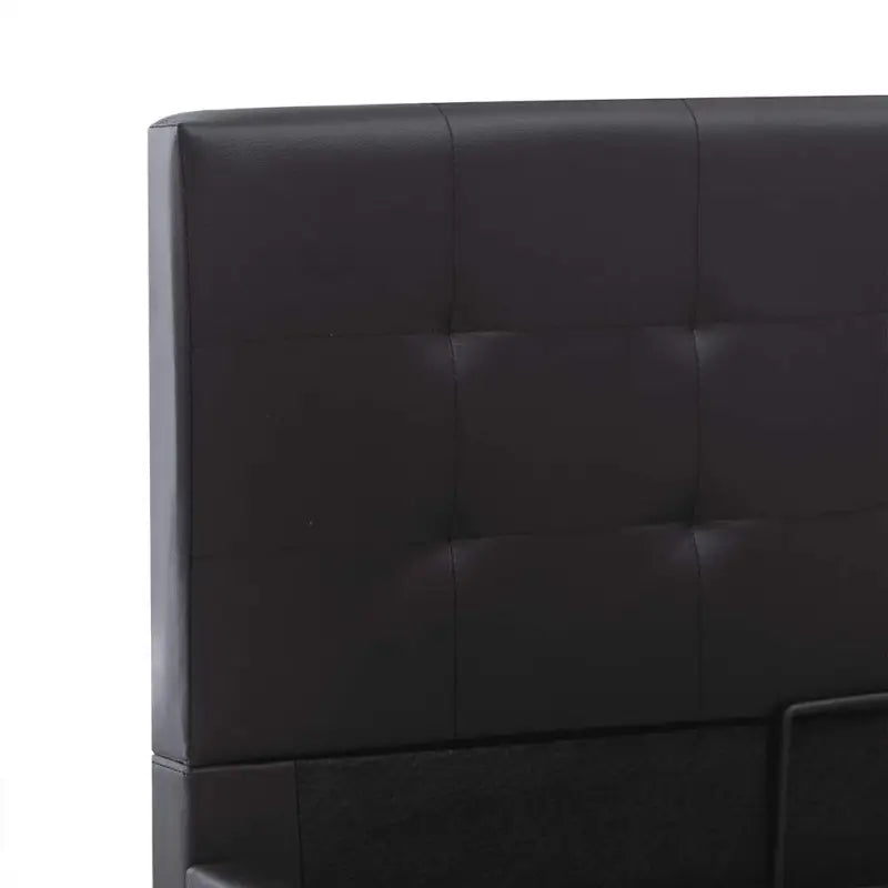 Modern hydraulisch bedframe met multiplex lattenbodem en kunstleren finish - Bedden & bedframes