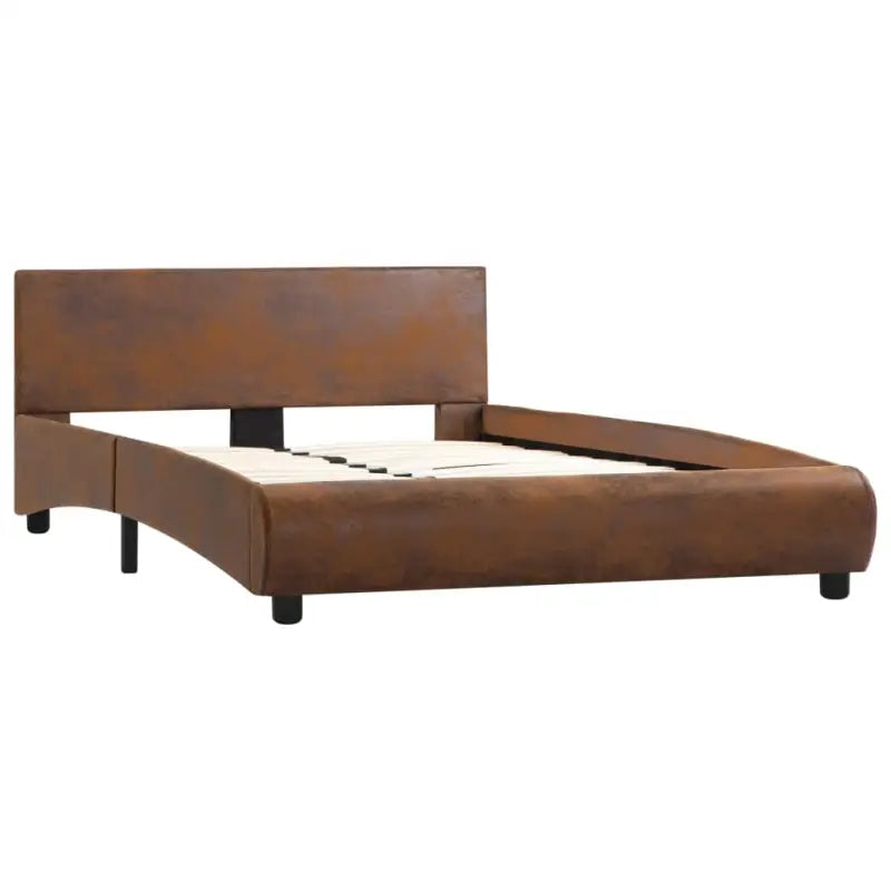 Modern kunstleren bedframe met gepoedercoat stalen frame voor stijlvolle slaapkamers - Bedden & bedframes