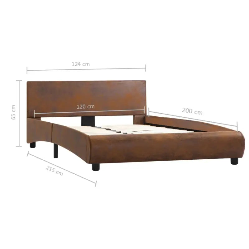 Modern kunstleren bedframe met gepoedercoat stalen frame voor stijlvolle slaapkamers - Bedden & bedframes