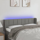 Modern LED Hoofdbord voor een stijlvol slaapkamerinterieur - Donkergrijs / 147 x 16 x 78/88 cm / 1 - Hoofdborden