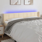Modern LED Hoofdbord voor een stijlvol slaapkamerinterieur - Crème / 203 x 16 x 78/88 cm / 1 - Hoofdborden en voetborden