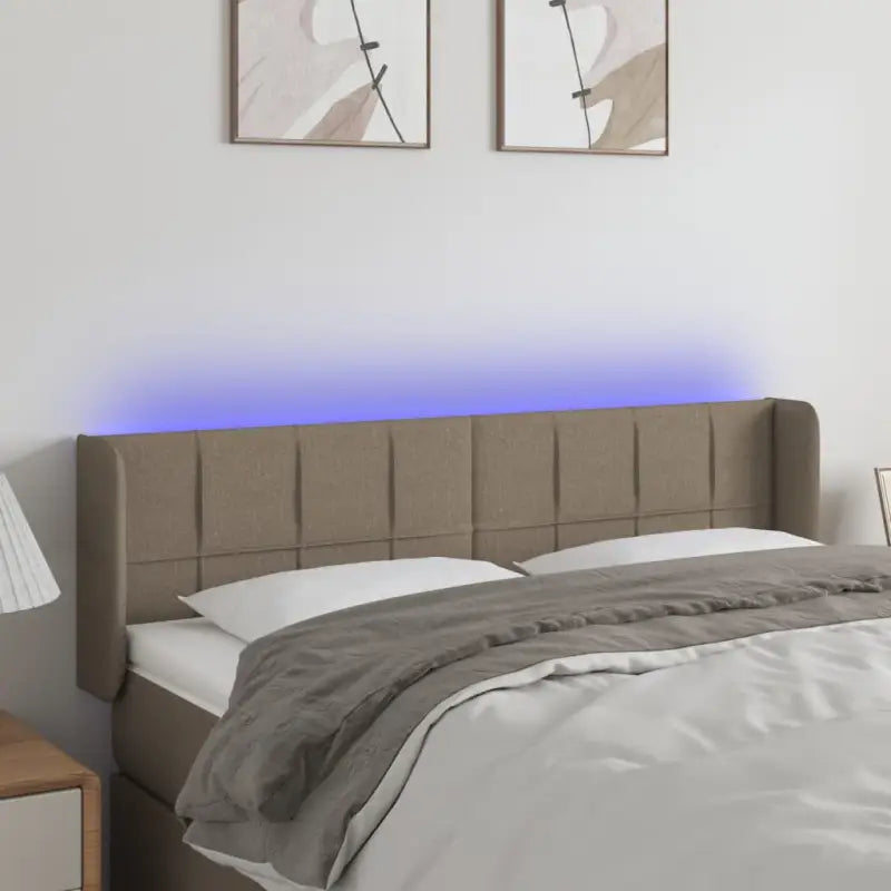 Modern LED Hoofdbord voor een stijlvol slaapkamerinterieur - Taupe / 147 x 16 x 78/88 cm / 1 - Hoofdborden en voetborden