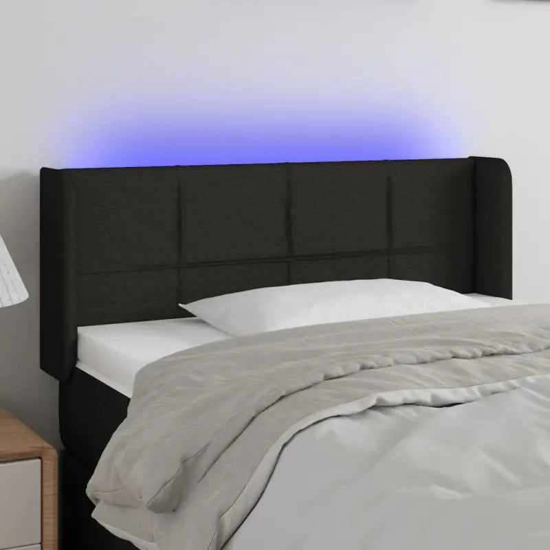 Modern LED Hoofdbord voor een stijlvol slaapkamerinterieur - Zwart / 83 x 16 x 78/88 cm / 1 - Hoofdborden en voetborden
