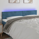 Modern LED Hoofdbord voor een Stijlvolle Slaapkamer - Donkerblauw / 200 x 5 x 78/88 cm / 1 - Hoofdborden en voetborden