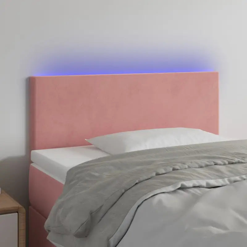 Modern LED Hoofdbord voor een Stijlvolle Slaapkamer - Roze / 80 x 5 x 78/88 cm / 1 - Hoofdborden en voetborden