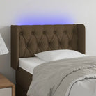 Modern LED hoofdbord voor een stijlvolle slaapkamer uitstraling - Donkerbruin / 83 x 16 x 78/88 cm / 1 - Hoofdborden