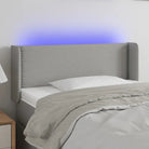 Modern LED Hoofdbord voor een stijlvolle slaapkamer uitstraling - Lichtgrijs / 83 x 16 x 78/88 cm / 1 - Hoofdborden
