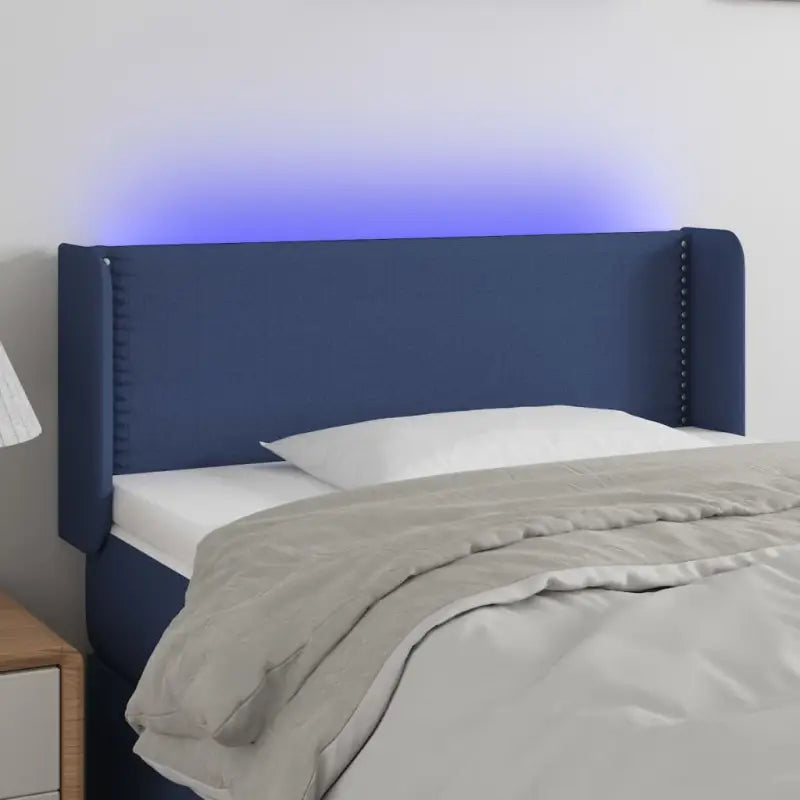 Modern LED Hoofdbord voor een stijlvolle slaapkamer uitstraling - Blauw / 83 x 16 x 78/88 cm / 1 - Hoofdborden