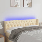 Modern LED hoofdbord voor een stijlvolle slaapkamer uitstraling - Crème / 147 x 16 x 78/88 cm / 1 - Hoofdborden