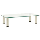 Modern tv-meubel met gehard glas en roestvrij staal voor een strakke uitstraling - Doorzichtig / 1 / 60 cm - Tv-meubels