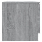 Modern Tv-meubel met stevig blad en bewerkt hout in Grijs Sonoma - Tv-meubels