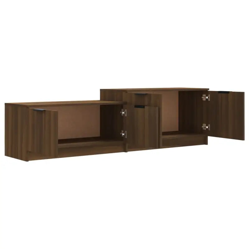 Modern tv-meubel met stevig blad van bewerkt hout - Tv-meubels