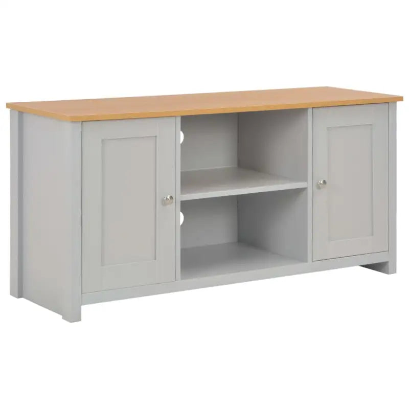 Modern tv-meubel van bewerkt hout met open vakken voor elk interieur - 1 / 120 cm - Tv-meubels