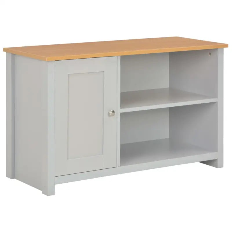 Modern tv-meubel van bewerkt hout met open vakken voor elk interieur - 1 / 95 cm - Tv-meubels