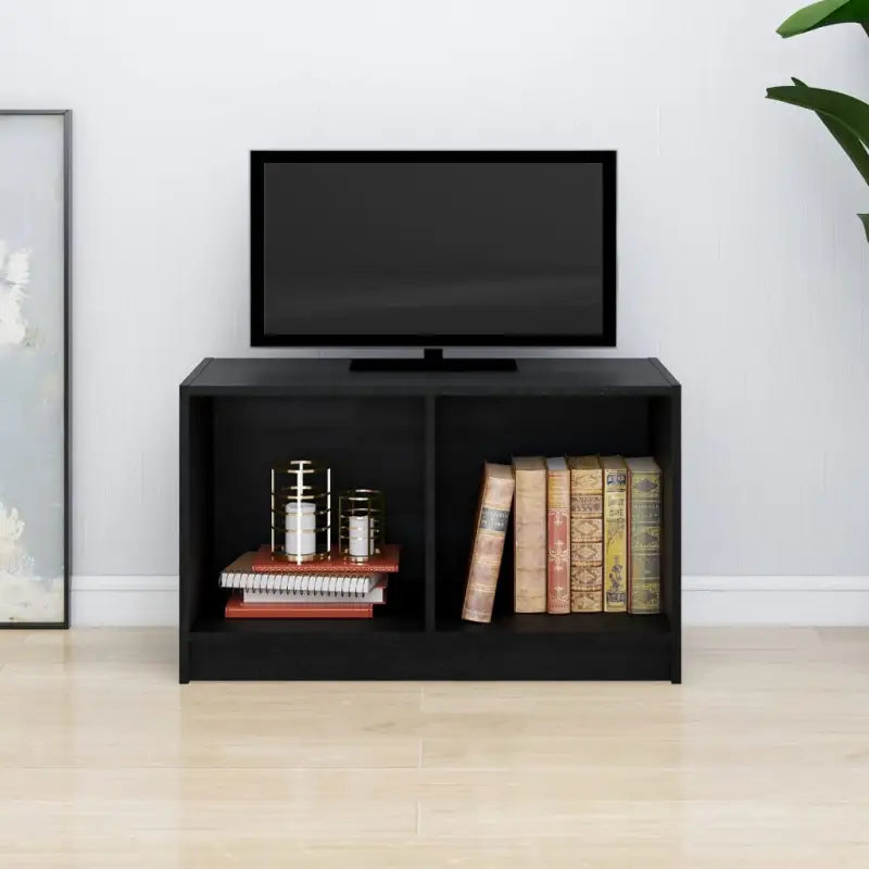 Modern Tv-meubel van massief grenenhout voor een stijlvolle woonruimte - Zwart / 1 - Tv-meubels