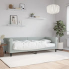 Moderne 2-in-1 slaapbank met onderschuifbed voor woon en slaapkamer - Lichtgrijs / 80 x 200 cm / met matras - Bedden &