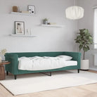 Moderne 2-in-1 slaapbank met onderschuifbed voor woon en slaapkamer - Donkergroen / 80 x 200 cm / met matras - Bedden &