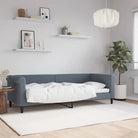 Moderne 2-in-1 slaapbank met onderschuifbed voor woon en slaapkamer - Donkergrijs / 80 x 200 cm / zonder matras