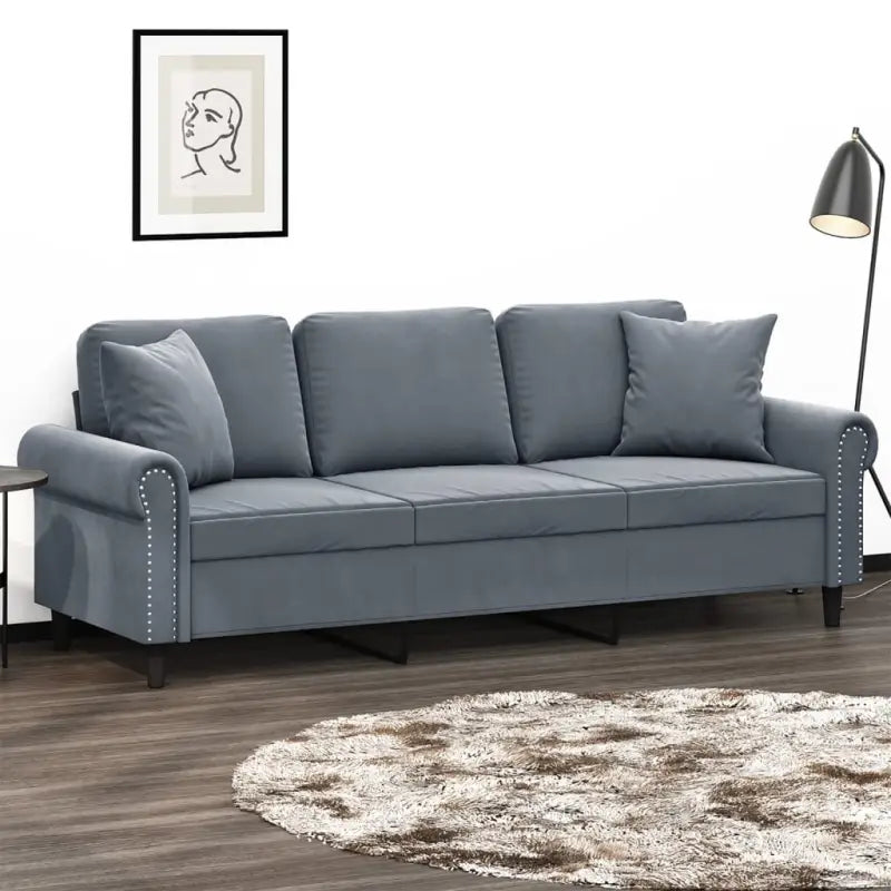 Moderne 3-zitsbank met comfortabel materiaal vulling en stijlvol design - Banken