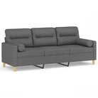 Moderne 3-zitsbank met comfortabele materiaal vulling en design - Banken