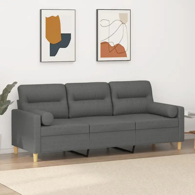 Moderne 3-zitsbank met comfortabele materiaal vulling en design - Banken