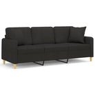 Moderne 3-zitsbank met comfortabele materiaal vulling en design - Banken