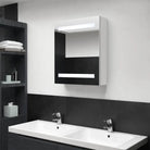 Moderne badkamerkaptafel met spiegel en LED verlichting - Glanzend wit / 1 - Badkamerkaptafels