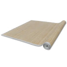 Moderne bamboe vloerkleed met anti-slip pvc-onderkant en levering bevat - Vloerkleden