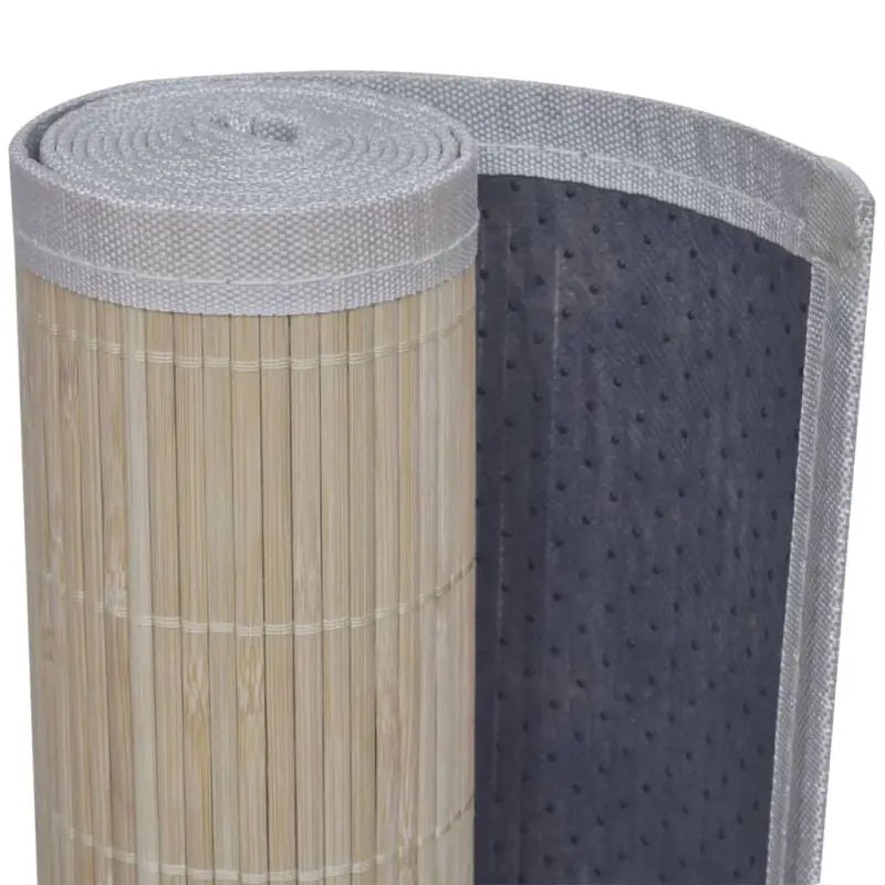 Moderne bamboe vloerkleed met anti-slip pvc-onderkant en levering bevat - Vloerkleden