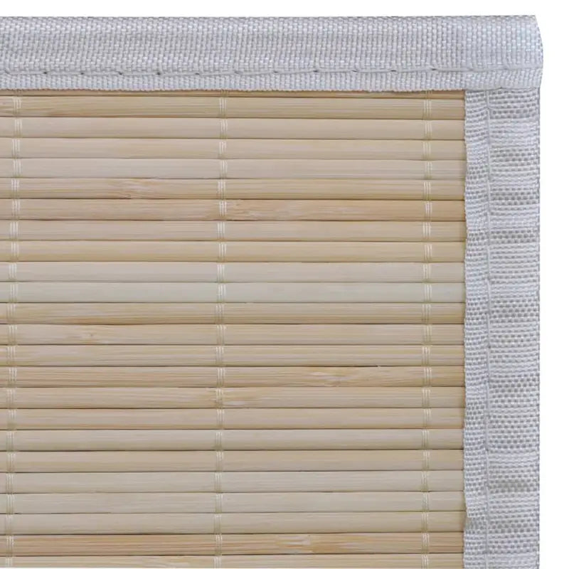 Moderne bamboe vloerkleed met anti-slip pvc-onderkant en levering bevat - Vloerkleden