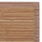 Moderne bamboe vloerkleed met anti-slip pvc-onderkant voor natuur in huis - Vloerkleden