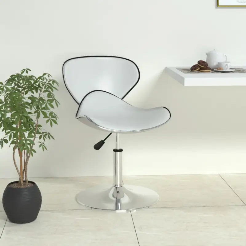 Moderne barkruk met kunstlederen zitcomfort - Wit / 1 - Barkrukken