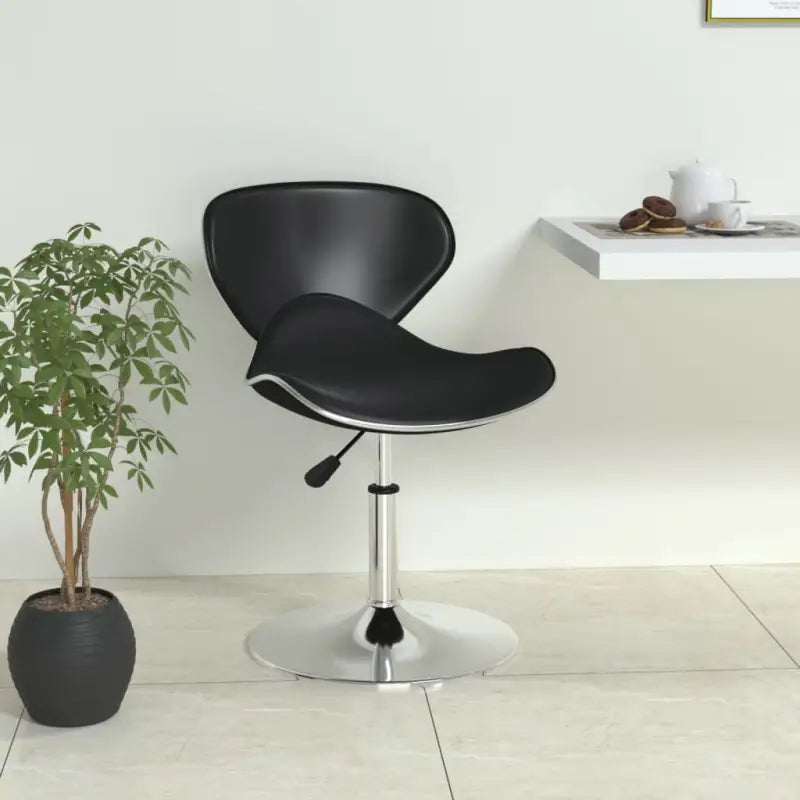 Moderne barkruk met kunstlederen zitcomfort - Zwart / 1 - Barkrukken