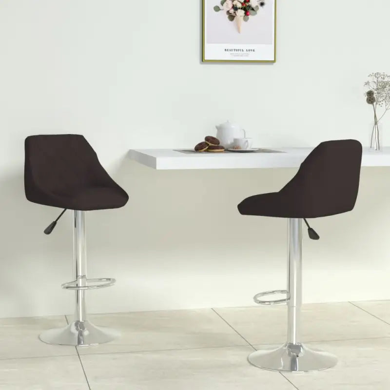 Moderne Barkruk met Kunstleren Bekleding en Comfort - Zwart / 2 - Barkrukken