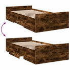 Moderne bedframe met lades van bewerkt hout voor een stijlvolle slaapkamer - Bedden & bedframes