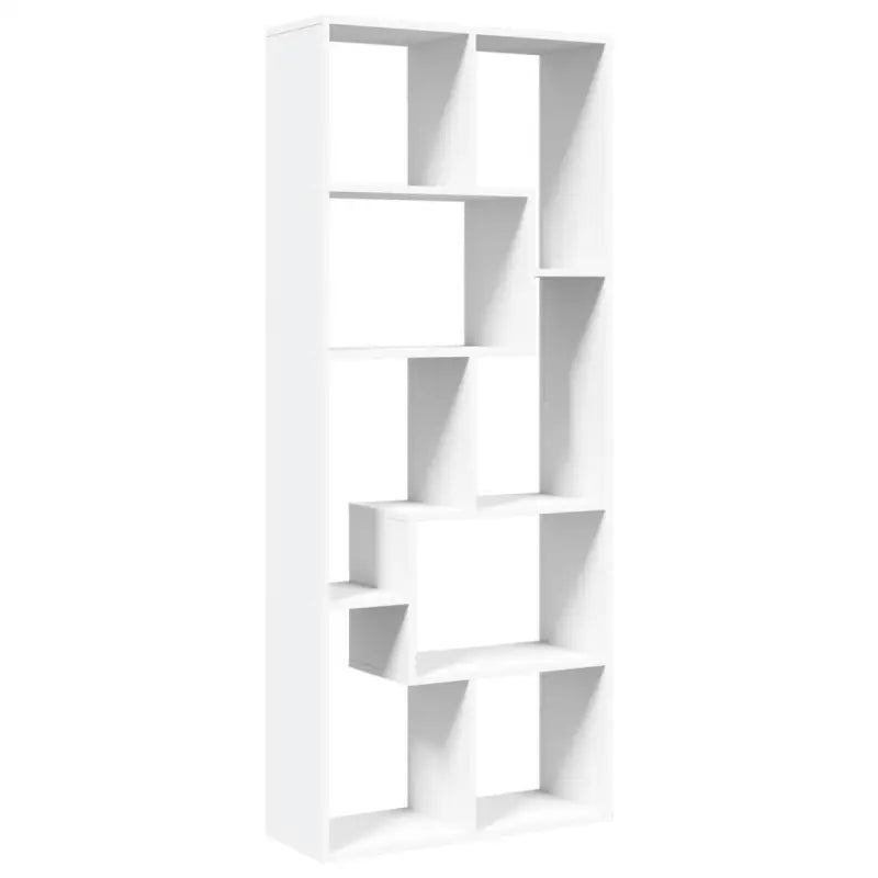 Moderne boekenkast van bewerkt hout met geometrisch ontwerp - Boekenkasten