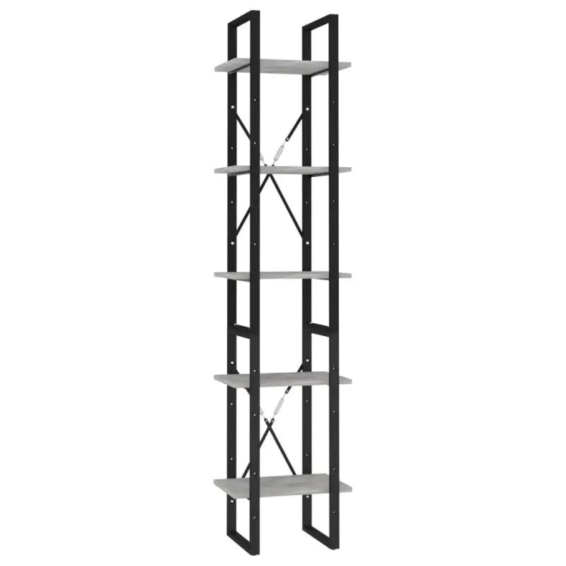Moderne boekenkast van bewerkt hout met metalen frame inclusief levering bevat - Boekenkasten