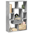 Moderne boekenkast van bewerkt hout voor een stijlvolle inrichting - Betongrijs / 1 - Boekenkasten