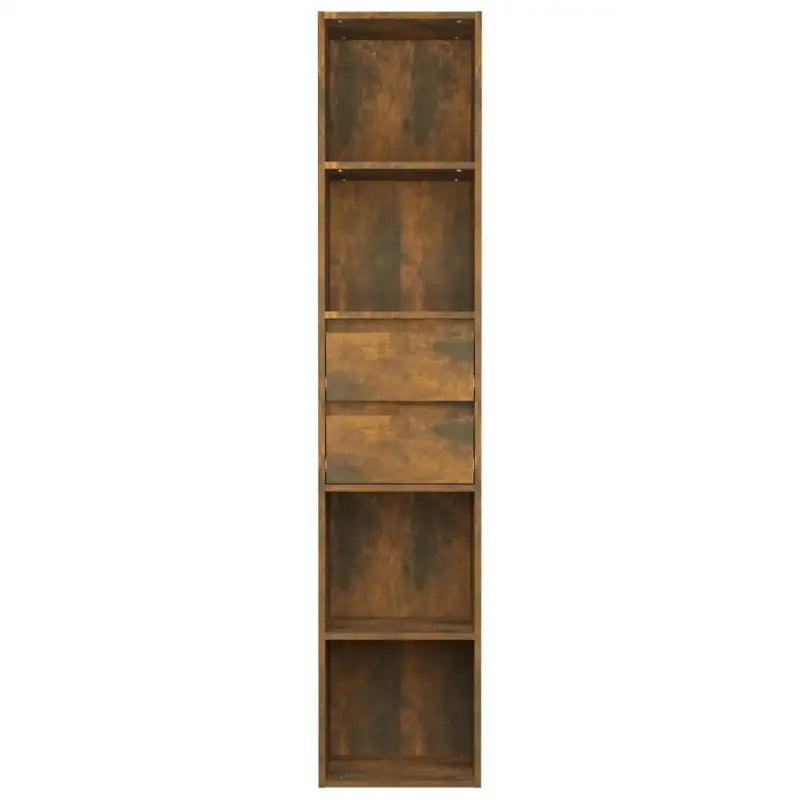 Moderne boekenkast van bewerkt hout voor een strakke inrichting - Boekenkasten